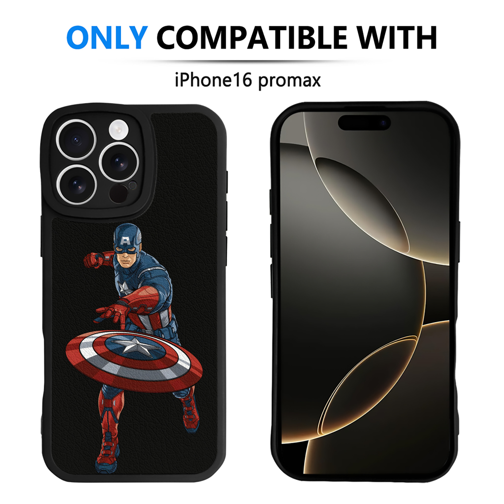 （画像用） アベンジャーズ The Avengers 【iPhone 16シリーズ対応】シリコンスマホケース（レザー調） 材質：シリコン